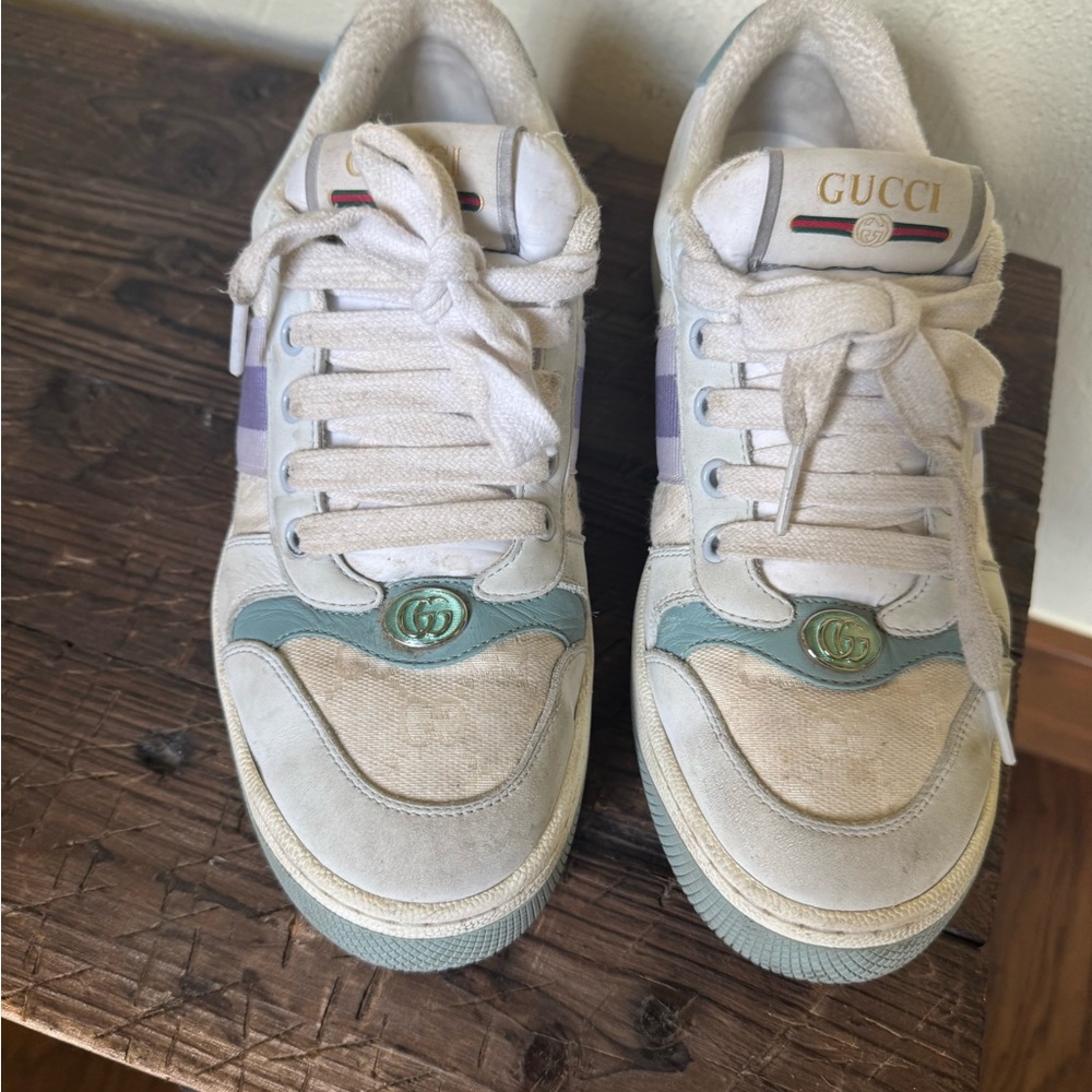 Gucci White, purple, blue Sneakers woman’s size 8